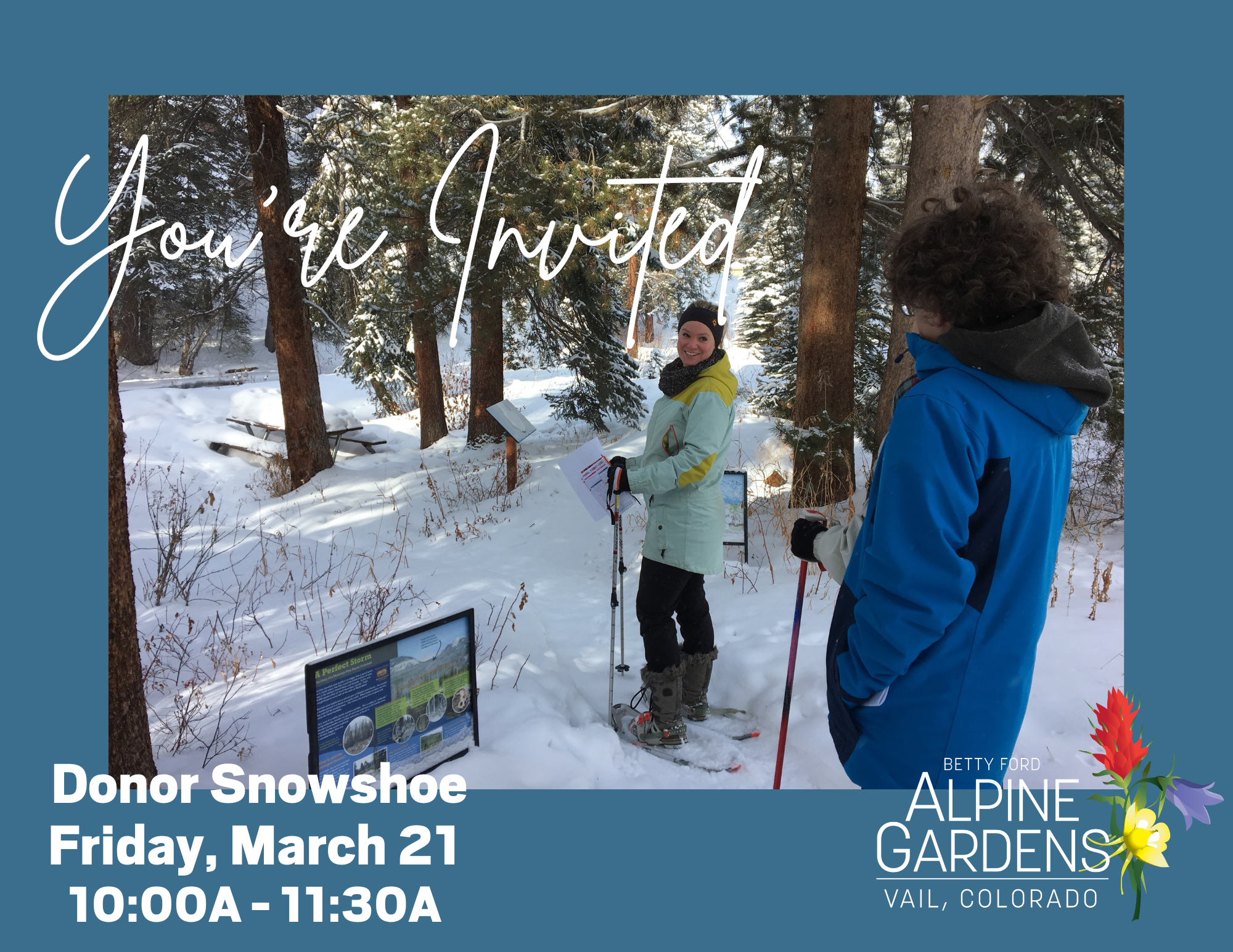 snowshoe donor tour